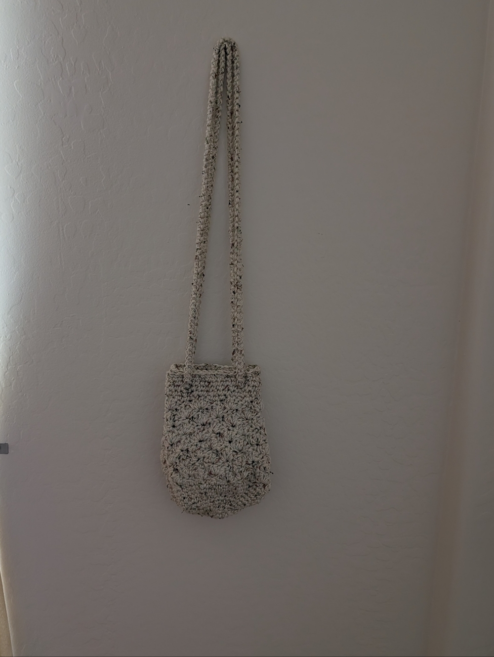 Cream Crochet Crossbody Bag